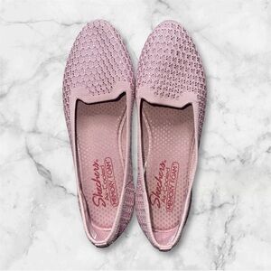 Sparkle Skechers Women's Light Pink Loafers